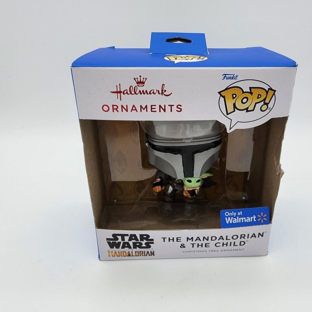 Mandalorian & The Child Christmas Tree Ornament Baby Yoda Pop Star Wars Funko